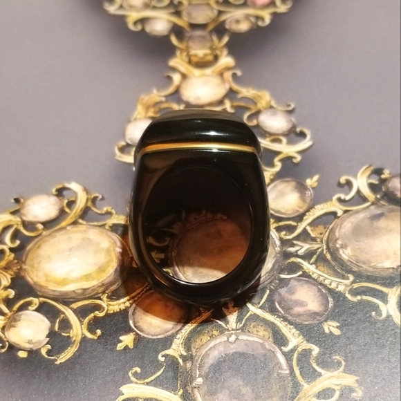 HP 🎉Baccarat Medicis Pop Ring in Black - Picture 4 of 8